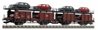 522501 Fleischmann Set of 2 Double-deck car transporter type Laaes 541
